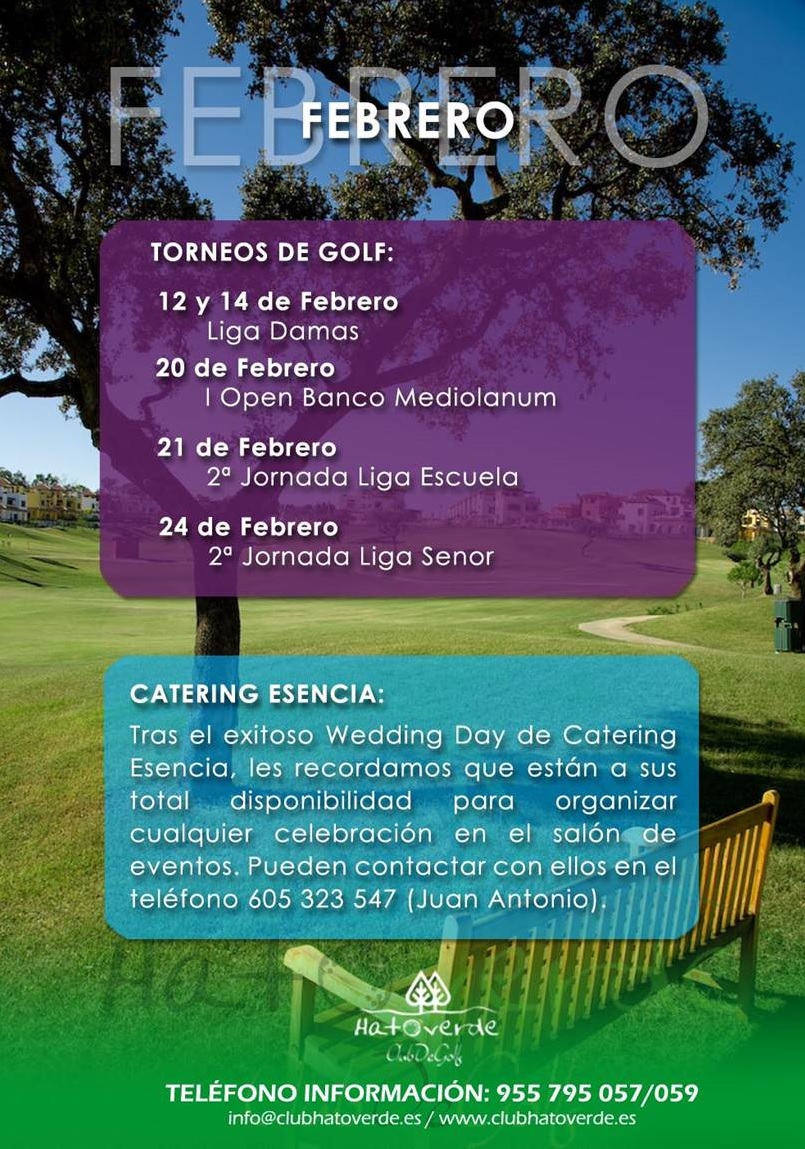 Calendario Febrero 2016