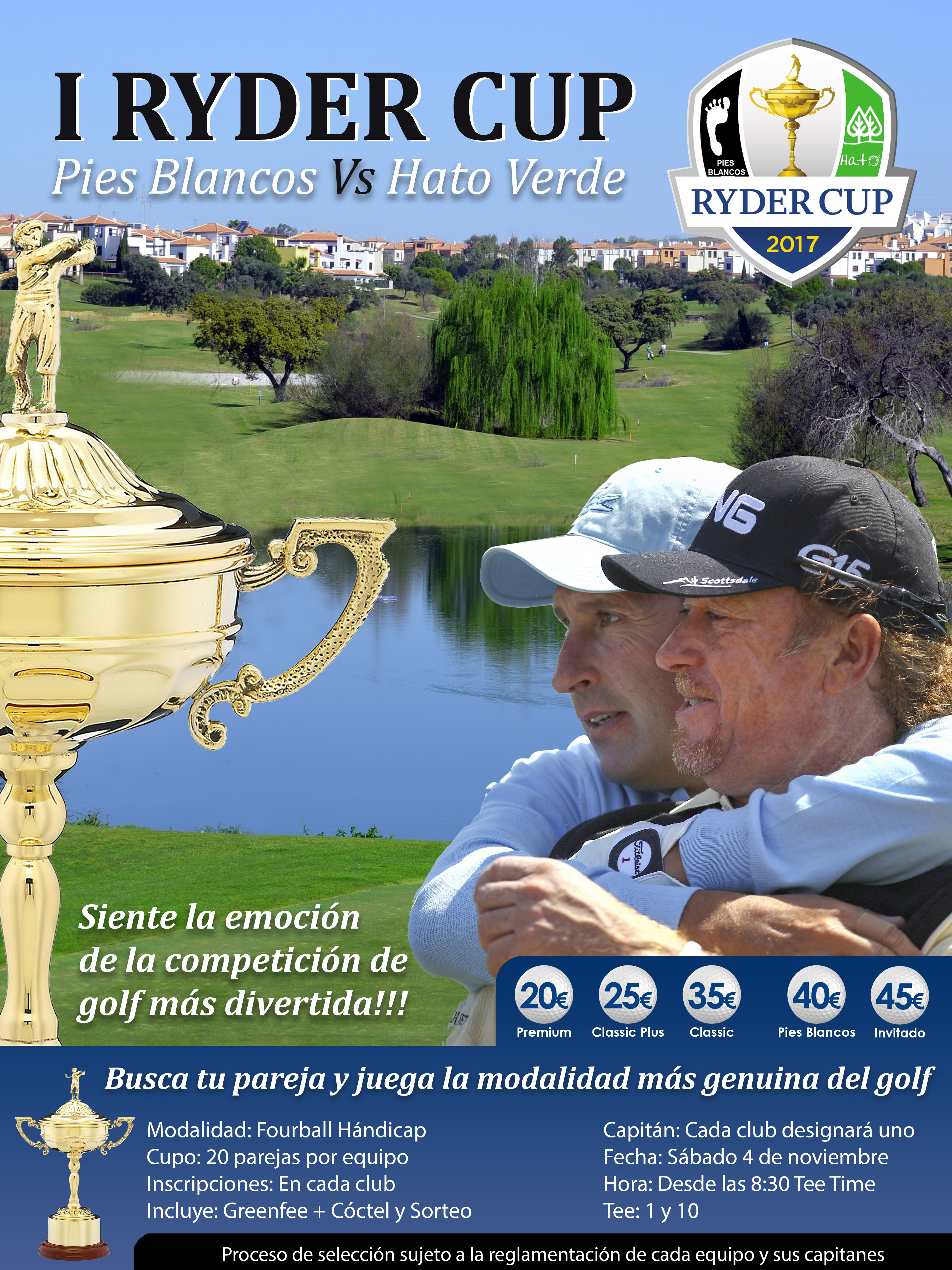 RYDER CUP HATO VERDE / PIES BLANCOS