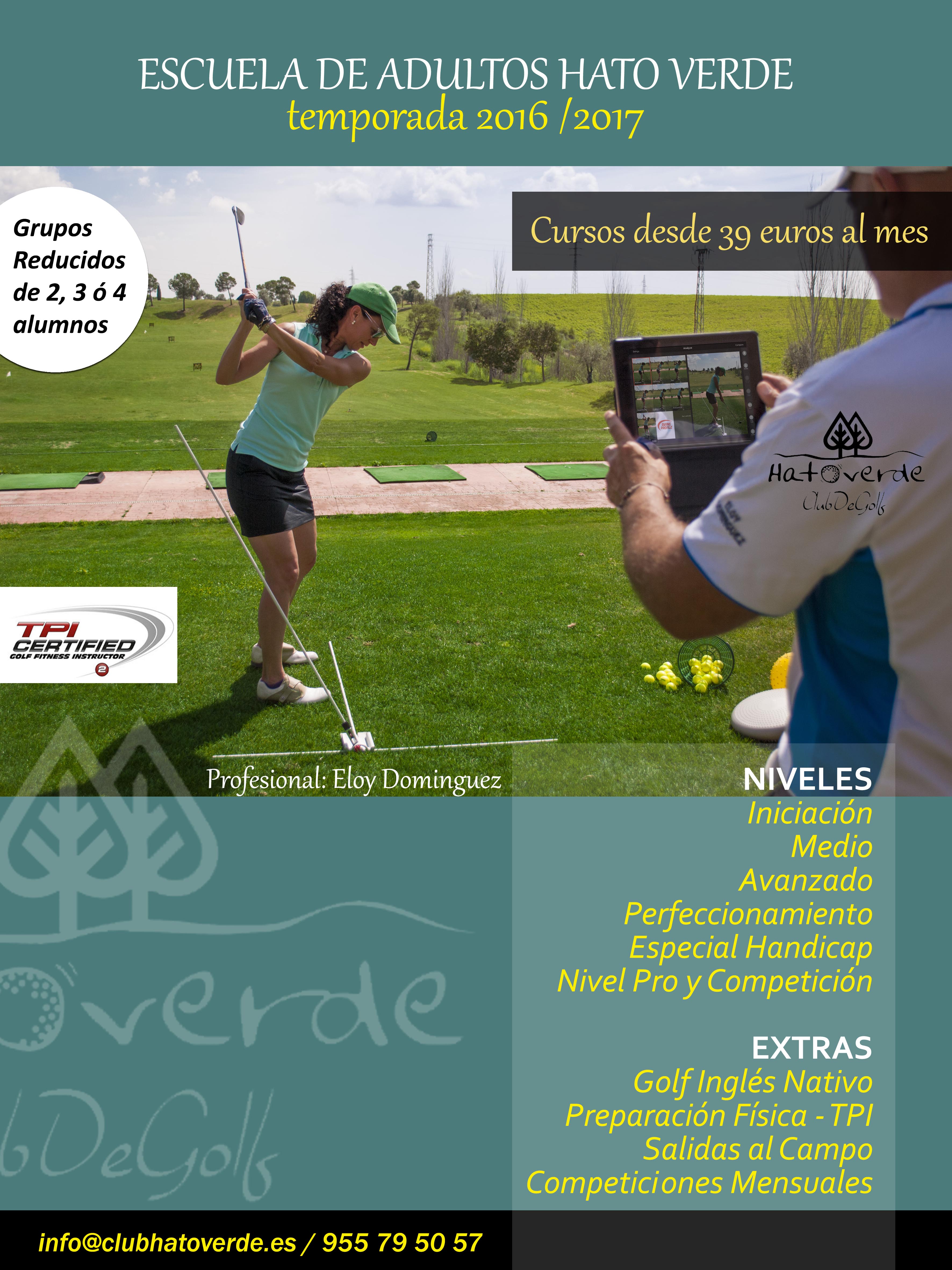 Comienza el curso en Hato Verde! Clases para adultos, infantiles y bautismos de golf. 