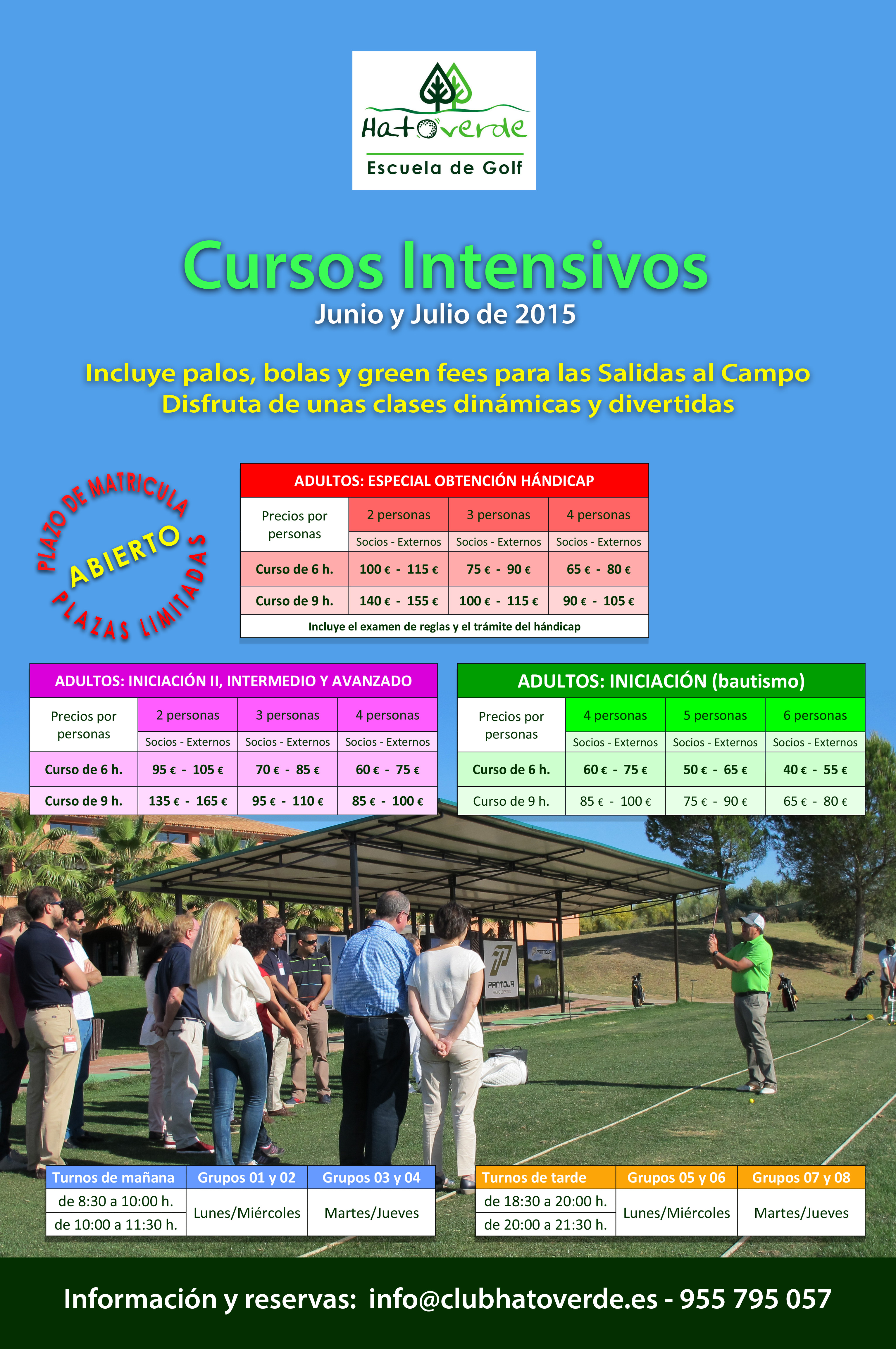 CURSOS INTENSIVOS ADULTOS VERANO 2015 