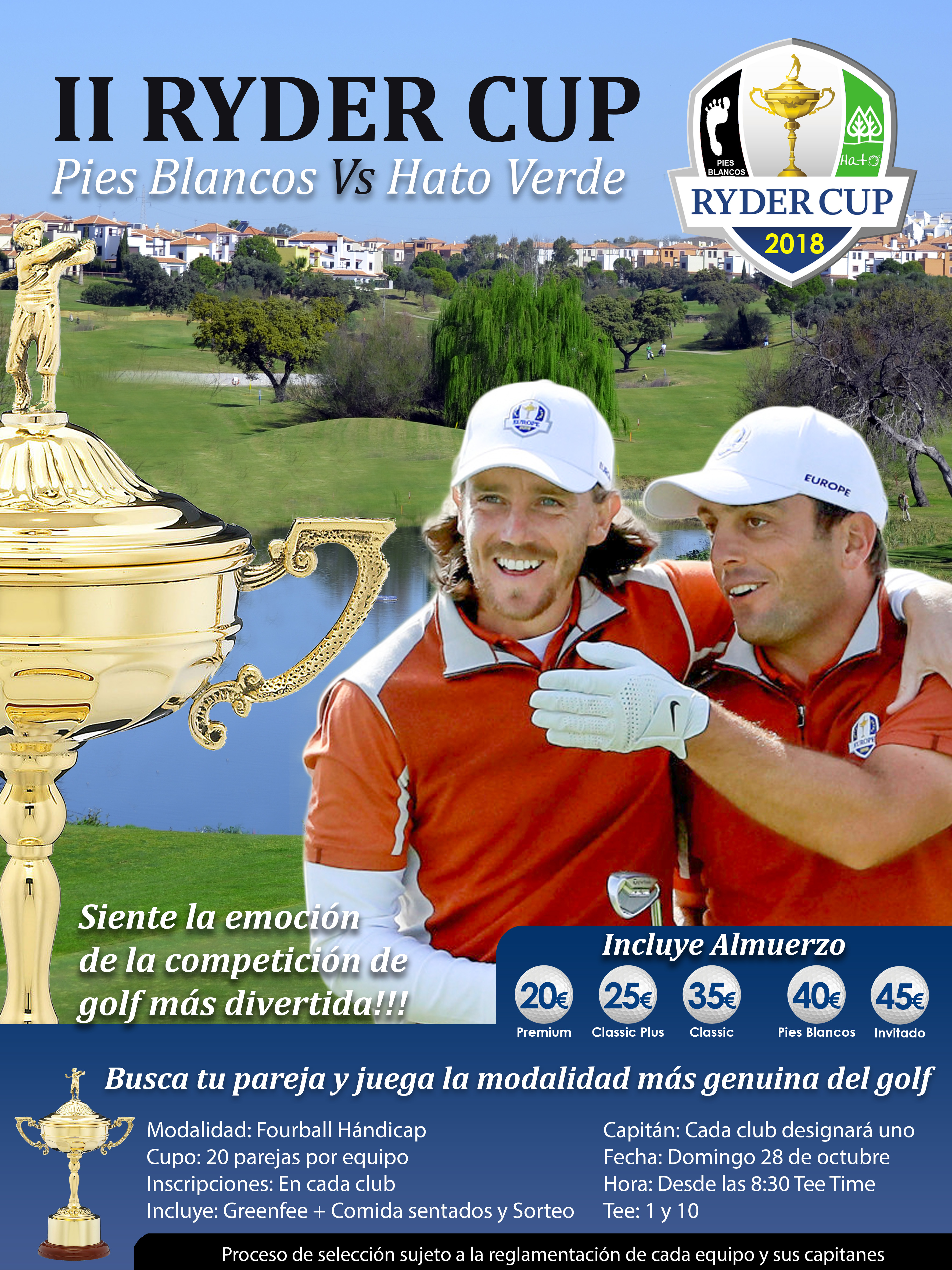 II RYDER CUP PIES BLANCOS VS HATO VERDE.