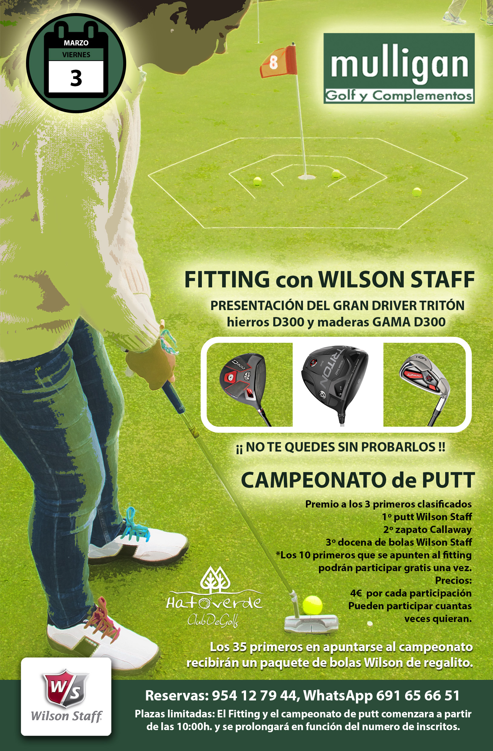 Fitting con Wilson Staff