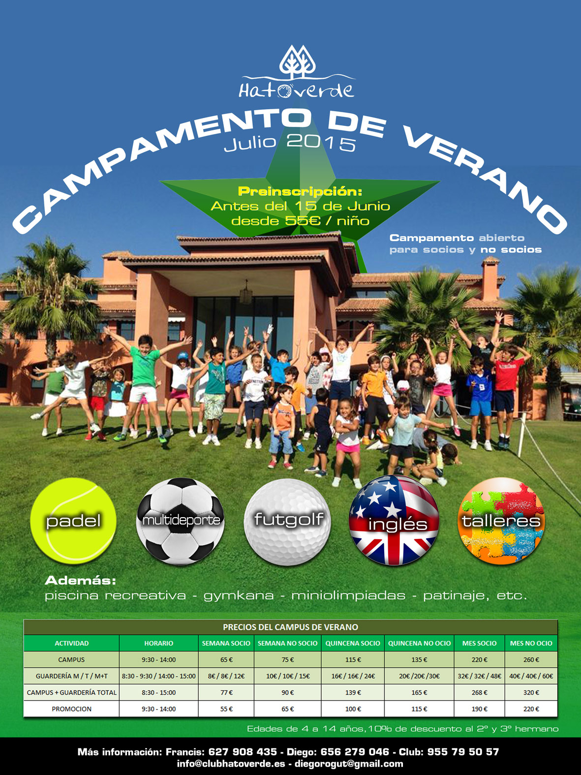 CAMPAMENTO DE VERANO 2015