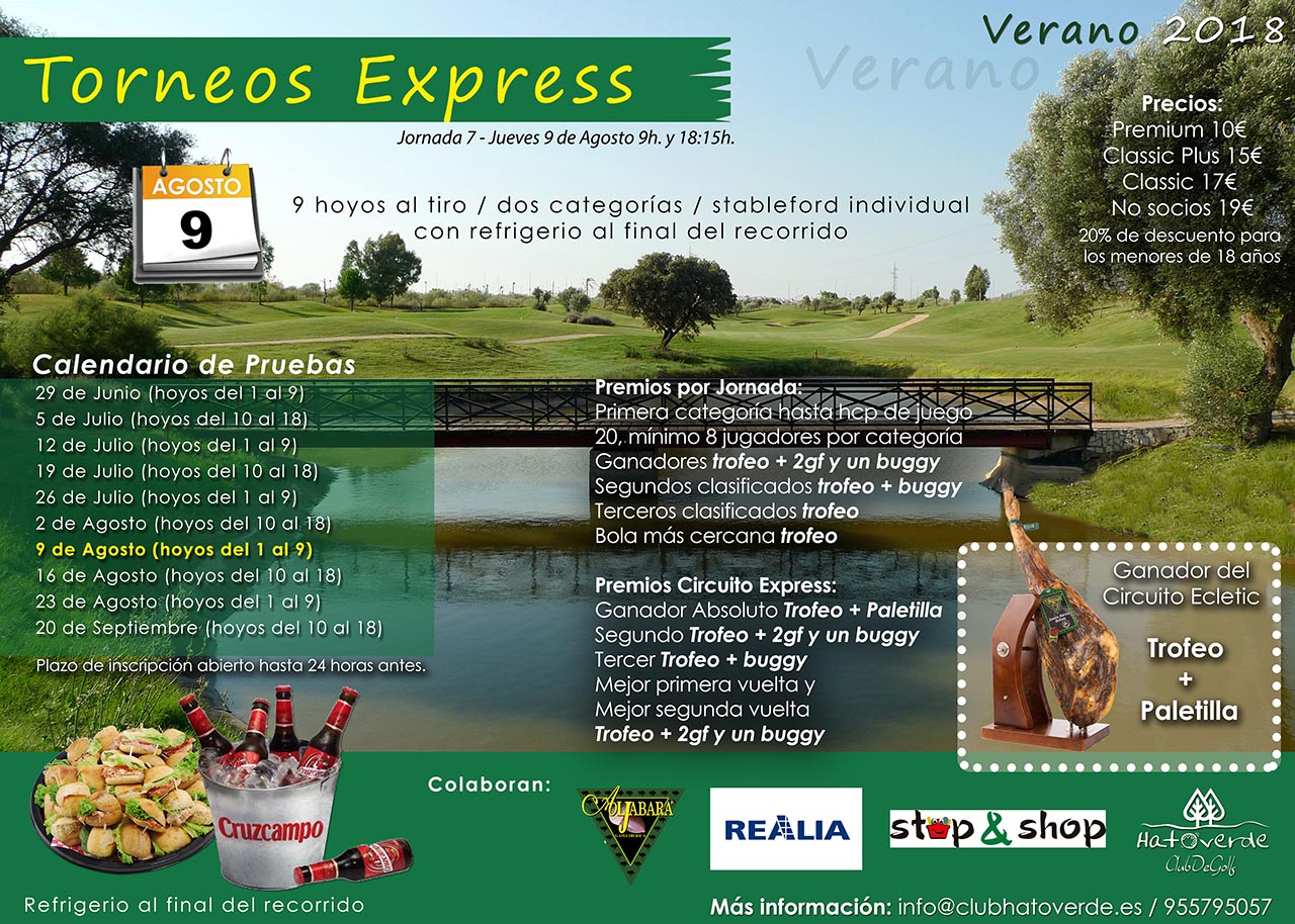 Torneo Express jueves 9 de Agosto