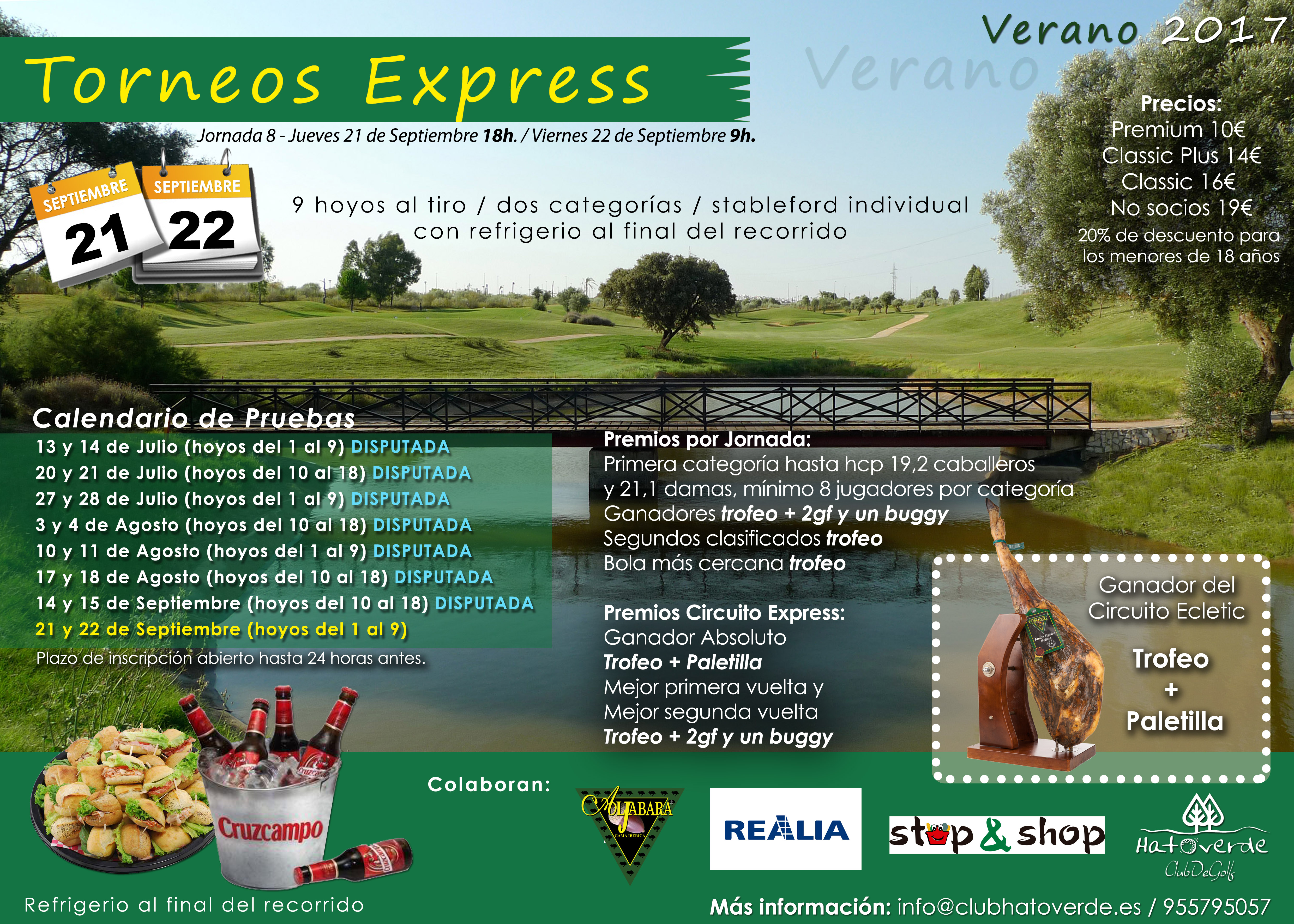 Última jornada torneo express, 21 y 22 de Septiembre