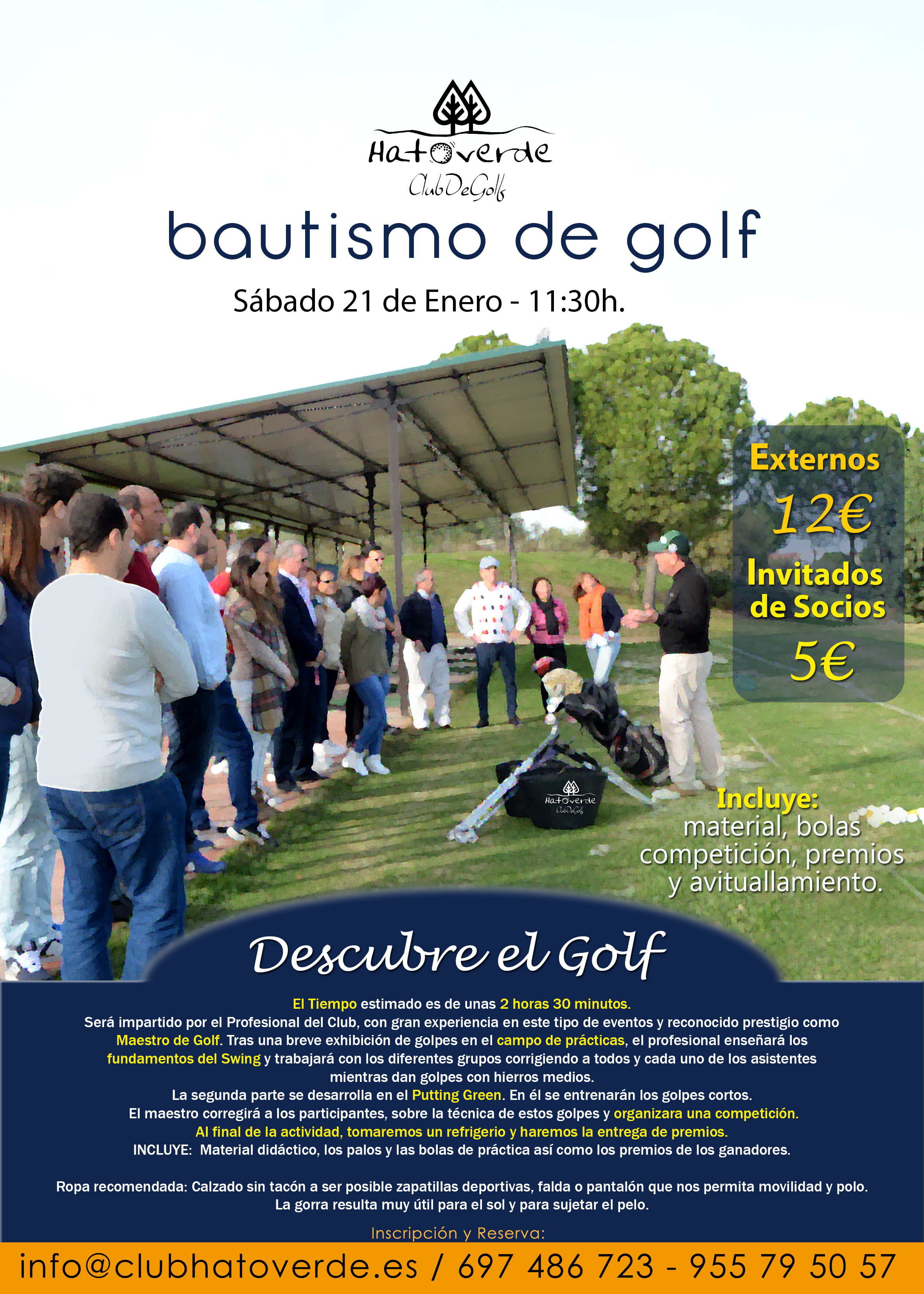 Bautismo de golf en Hato Verde